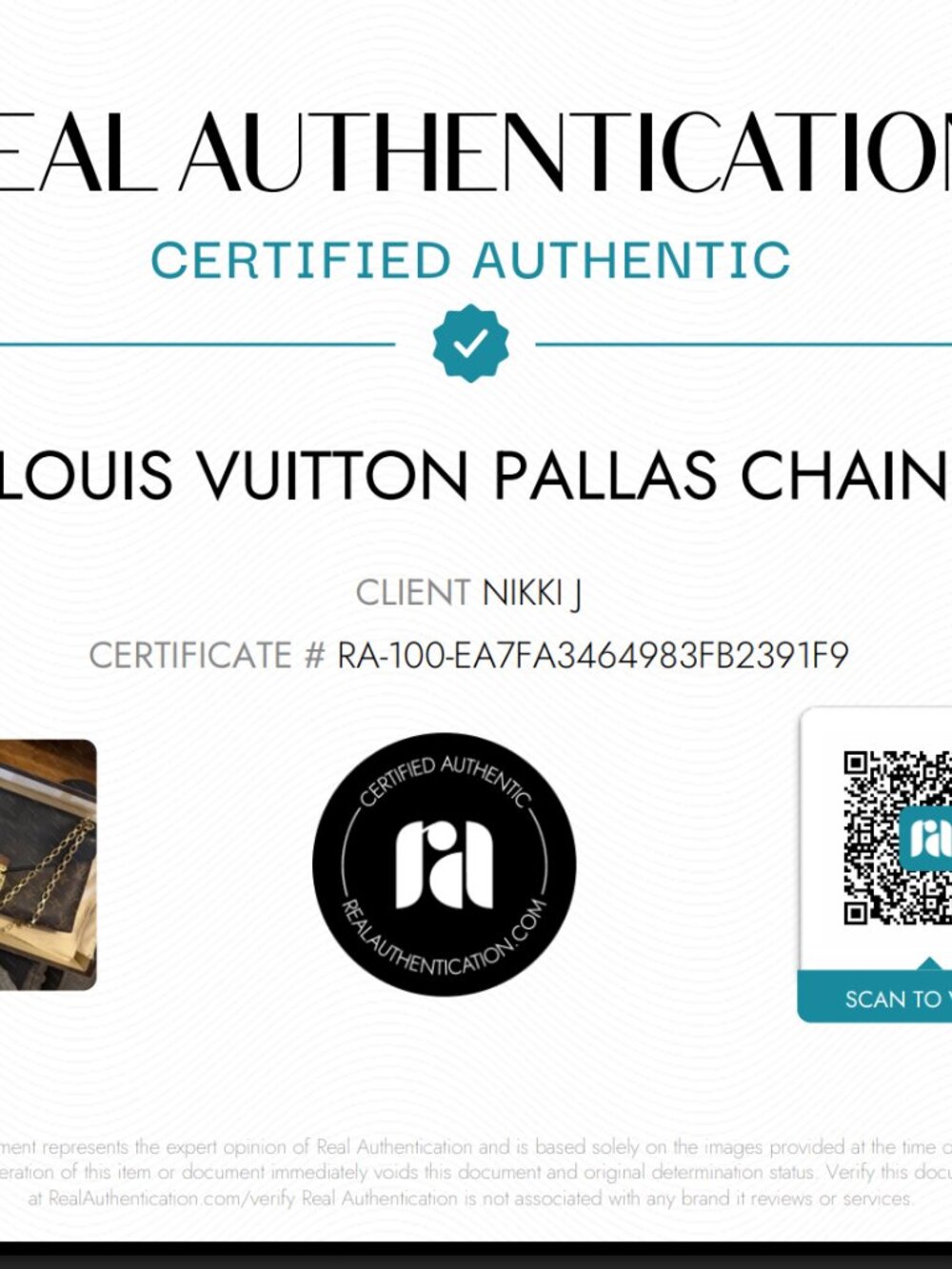 Louis Vuitton Pallas Chain - Picture 15 of 15